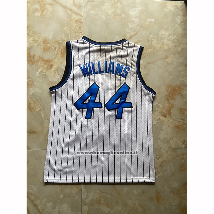 Maglia Orlando Magic Brandon Williams No 44 Mitchell & Ness 2009-10 Bianco